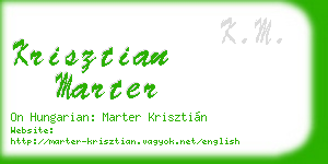 krisztian marter business card